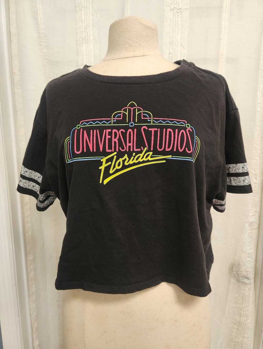 Universal Studios Florida Black Crop Top